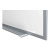 Ghent Magnetic Porcelain Whiteboard with Satin Aluminum Frame and Map Rail, 120.59 x 60.47, White Surface M1P5101M